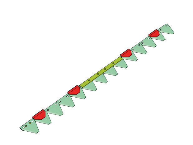 AGRIA Mähmesser 145 cm für Balkenmäher Ersatzteil – Originalteil schneller Versand