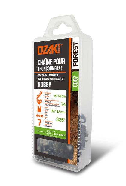 Sägekette 0,325 Zoll 1,6 mm passend für Kettensäge von STIHL, OREGON und TRILINK