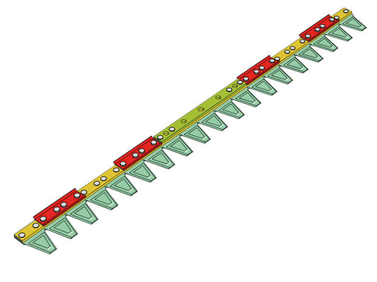 AGRIA Mähmesser 122 cm 2491540 für Balkenmäher Ersatzteil – Originalteil schneller Versand