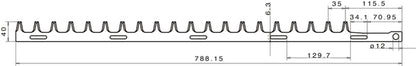 ALPINA Heckenscherenmesser 9010205 für Heckenschere Ersatzteil
