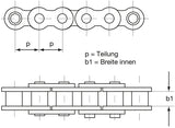 Antriebskette C40 1 2 x 5 16 passend für Rasentraktor Ersatzteil – Ersatzteil schneller Versand