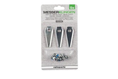 BOSCH Messerklingen 49.5 x 19.4 mm für Mähroboter Ersatzteil
