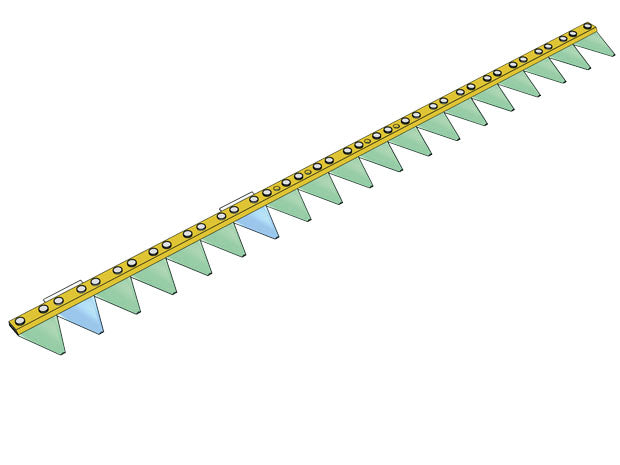 GUTBROD Mähmesser 71 cm für Balkenmäher Ersatzteil – Originalteil schneller Versand