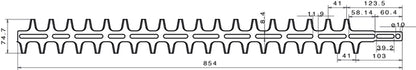 Heckenscherenmesser Beidseitig 751 mm passend für Heckenschere von STIHL - Bild 2
