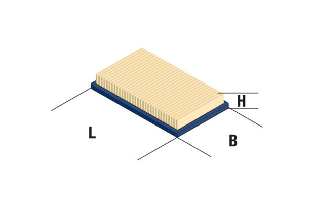 KAWASAKI Flachluftfilter 11029-2021 für Laubbläser Ersatzteil