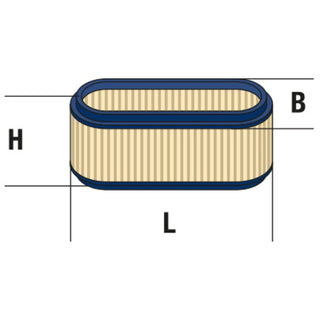 KUBOTA Ovalluftfilter 12101-11210 für Rasentraktor